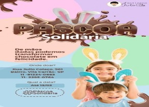 Pascoa Polidaria, trazer alegria para as crianças com um grande presente de páscoa.